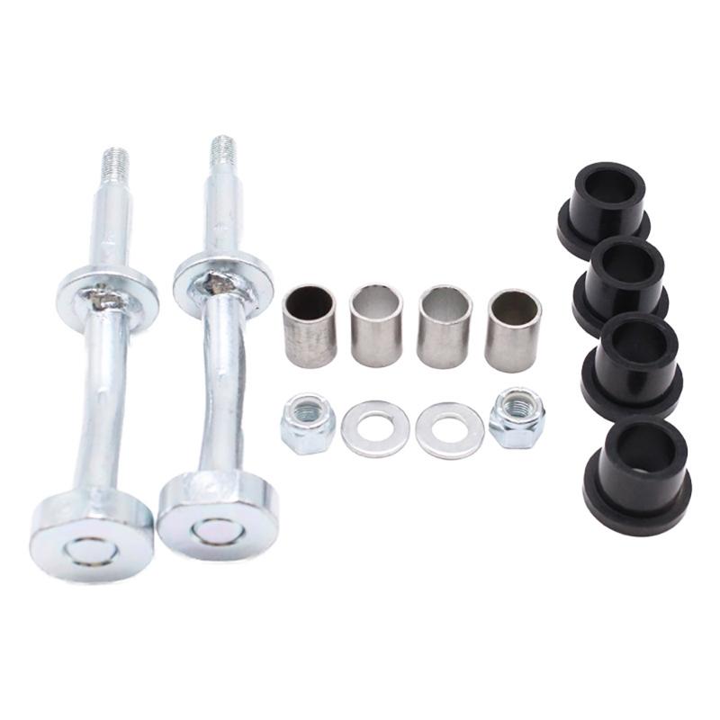 Suspension Control Service Hardware Set with Four Flanged Bushings, Sleeves, Threaded Pins, Nuts & Washers for Austin Mini Front End Maintenance