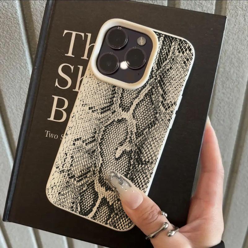 

Snake Skin Pattern Texture Silicone Phone Case For iPhone 11 12 13 14 15 16 17 Pro Max 14 15 Plus 17 Air Shockproof Soft Cover iPhone 11