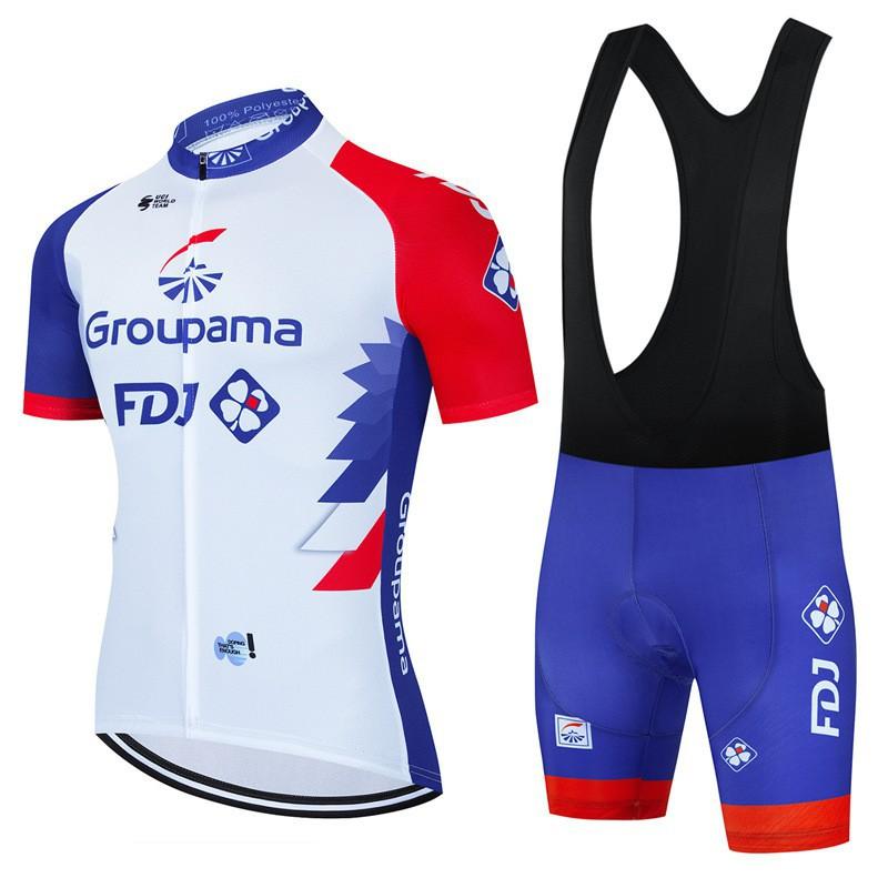 FDJ Cycling Suit Set Bicycle Short-sleeved Shorts Men Women Mountain Road Clothes Team Edition