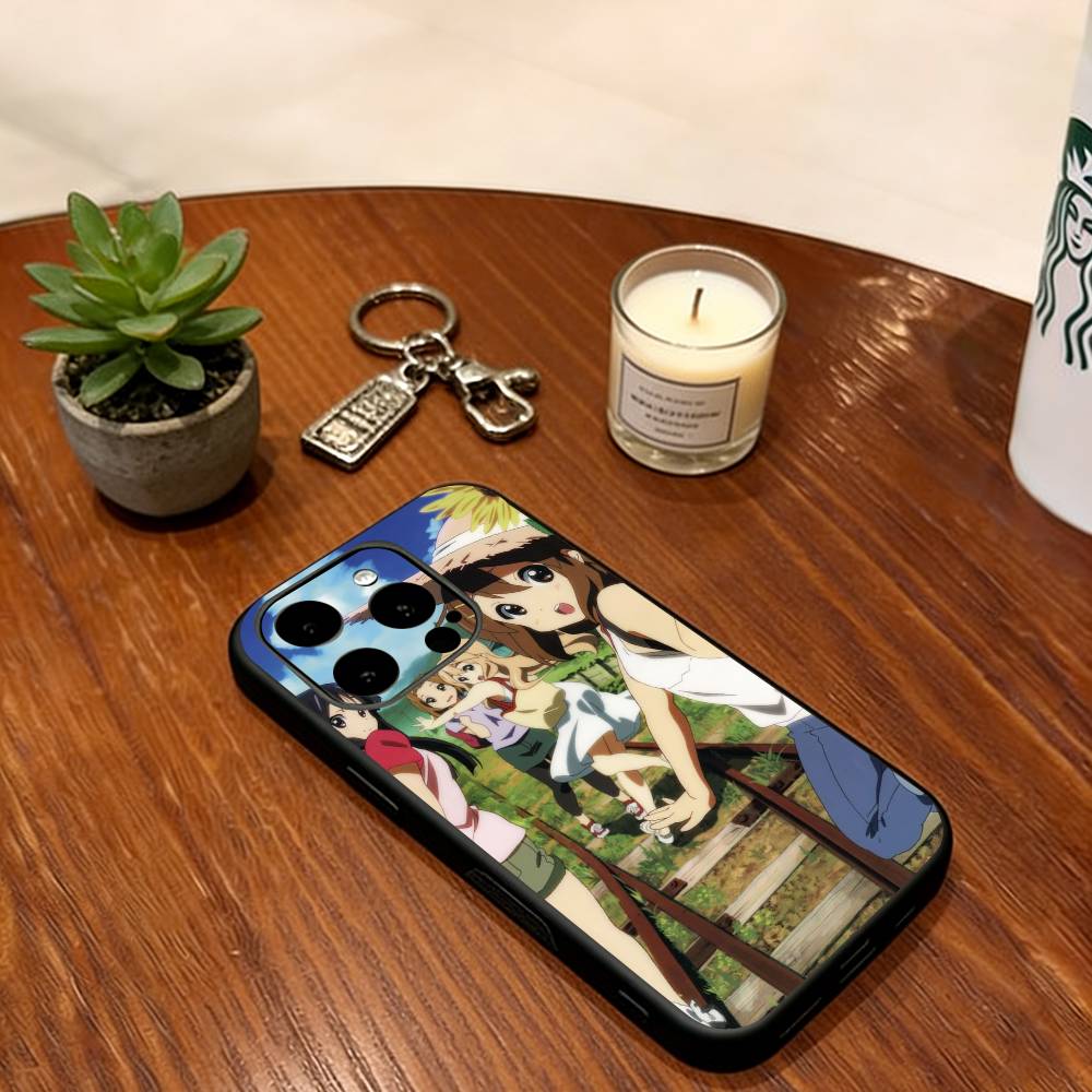 K-ON Phone Case For iPhone 17,16,15,14,13,12,11 Plus,Pro Max,XS,Soft Silicone Black Cover