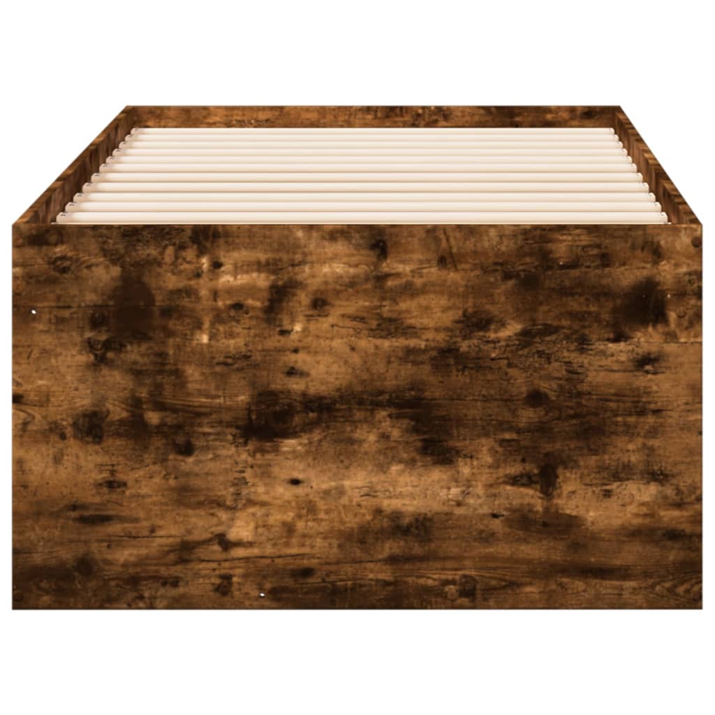 Daybed with Drawers Without Mattress Smoked Oak 90x200 Cm
