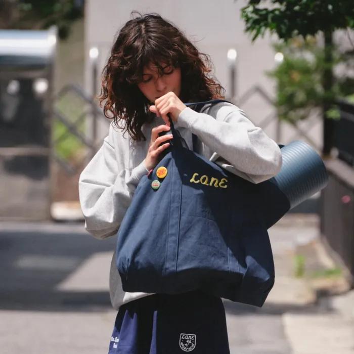 COTTON LOGO BIG BAG [NAVY]