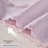 Langsha Women's 7A Antibacterial French Lace Cotton Underwear (4-Pack)