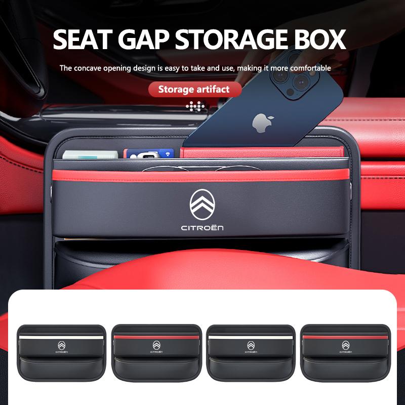 Car Storage Box Seat Gap Filler Center Console Phone Holder For Citroen C4 C3 C5 C1 C2 C6 C4L DS3 DS4 Berlingo Picasso Jumper
