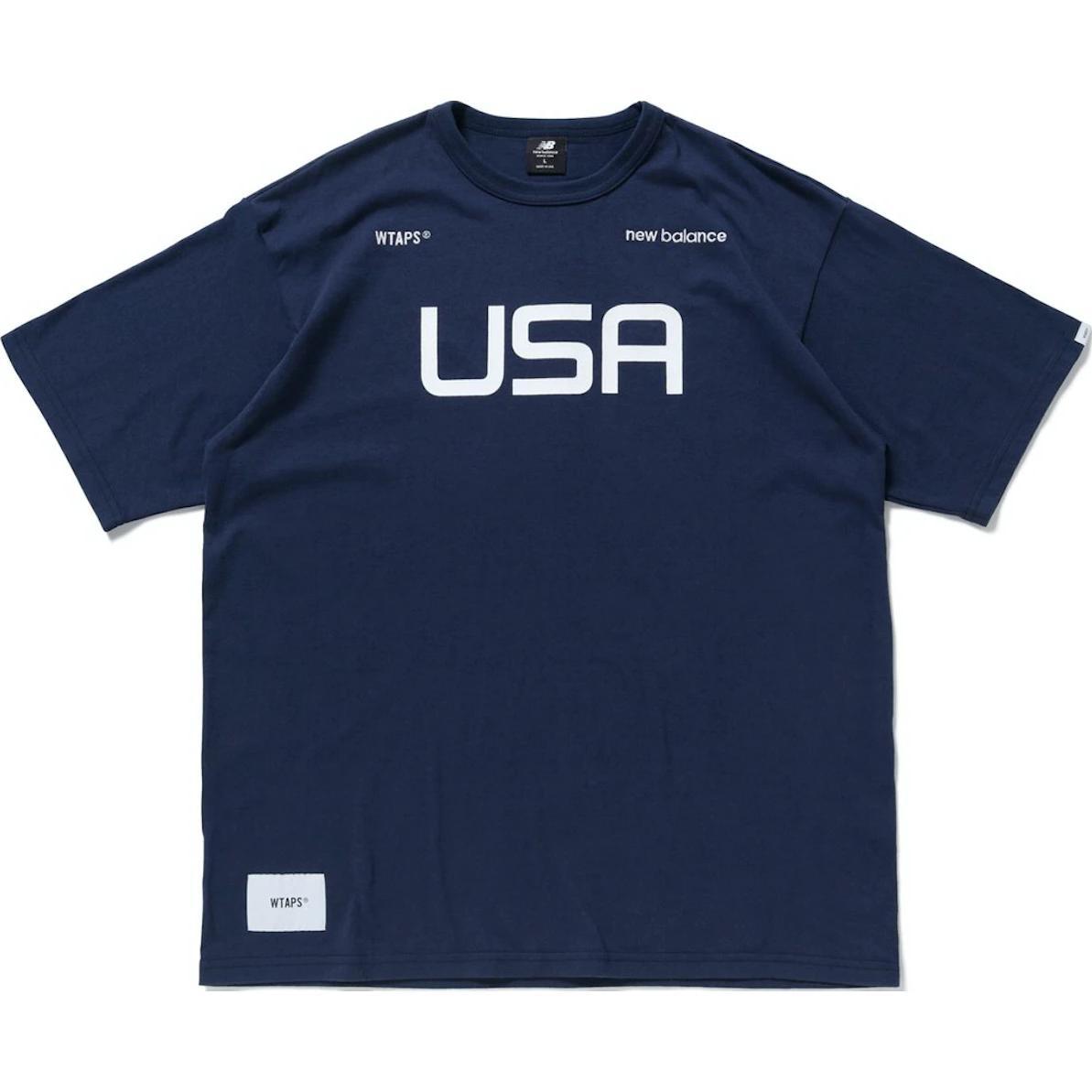 New Balance x WTAPS TC T-Shirt Asia Sizing Navy White Men s MT01605E-CL S