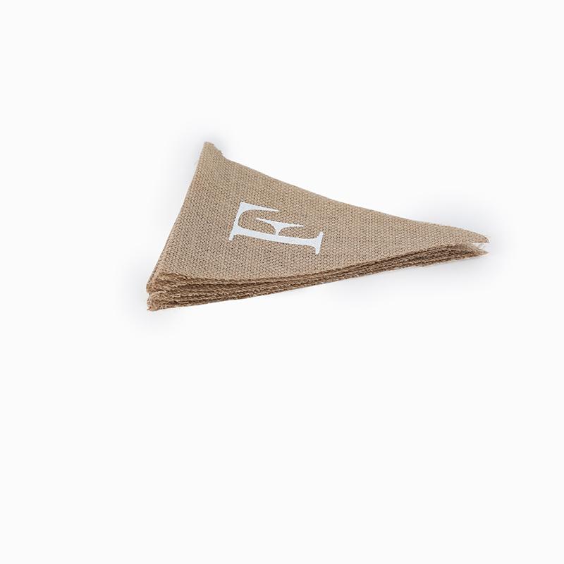 Personalize Party Flag Letter A-Z No.0-9 Diy Jute Burlap Bunting Banner Flags Candy Bar Wedding Decoration Baby Shower Favor