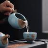 Hongyu Ruzhou Kiln 10-Piece Ceramic Tea Set