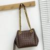 2026 Cross-border high-end metal chain woven parachute bag underarm shoulder crossbody large capacity retro bag women