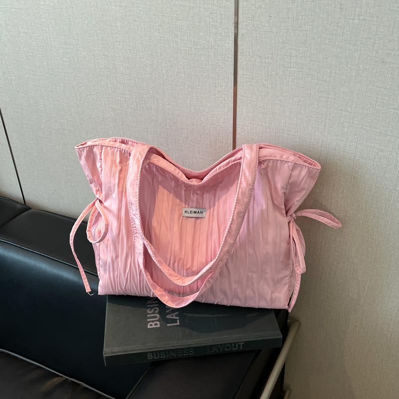 Versatile Lazy Folded Shoulder Bag Women's Crossbody Large Capacity Casual Class Tote Bag