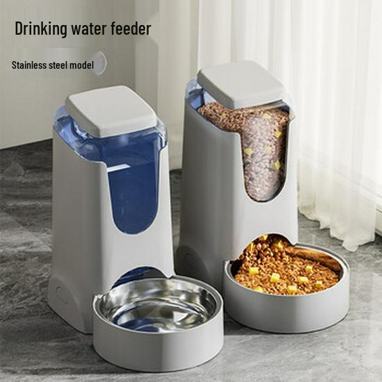 

Великий Об єм Диспенсер для Води та Годівниця для Домашніх Тварин з Нержавіючої Сталі Universal