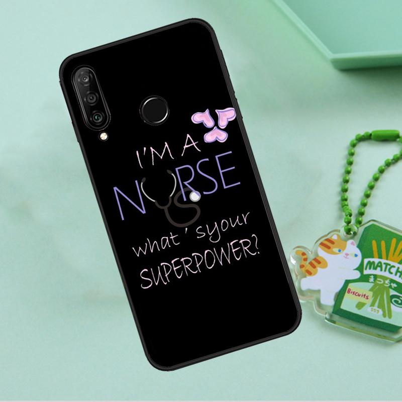 Stethoscope Heart Nursing Nurse For Huawei Nova 12i 12s 7i 8i 11i 9 10 SE Y90 Y60 Y70 Y72 Y61 Y91 P30 P40 Lite P60 Pro Case