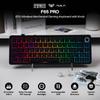 EPOMAKER X AULA F65 PRO Wireless Mechanical Gaming Creamy Gasket PBT Technical Standards Compliance Certified Ice Crystal Keyboard, 65% Layout,
