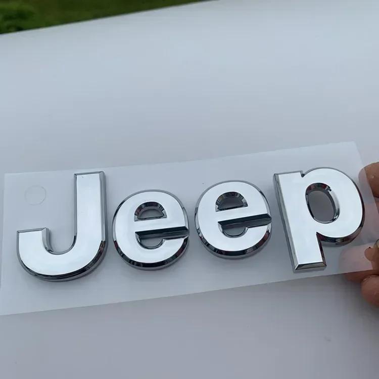 Für Jeep Für Jeep Grand Badge Cherokee Wrangler Renegade Compass JK Patriot Auto Frontklappe Emblem Karosserieseite Heckklappe Emblem