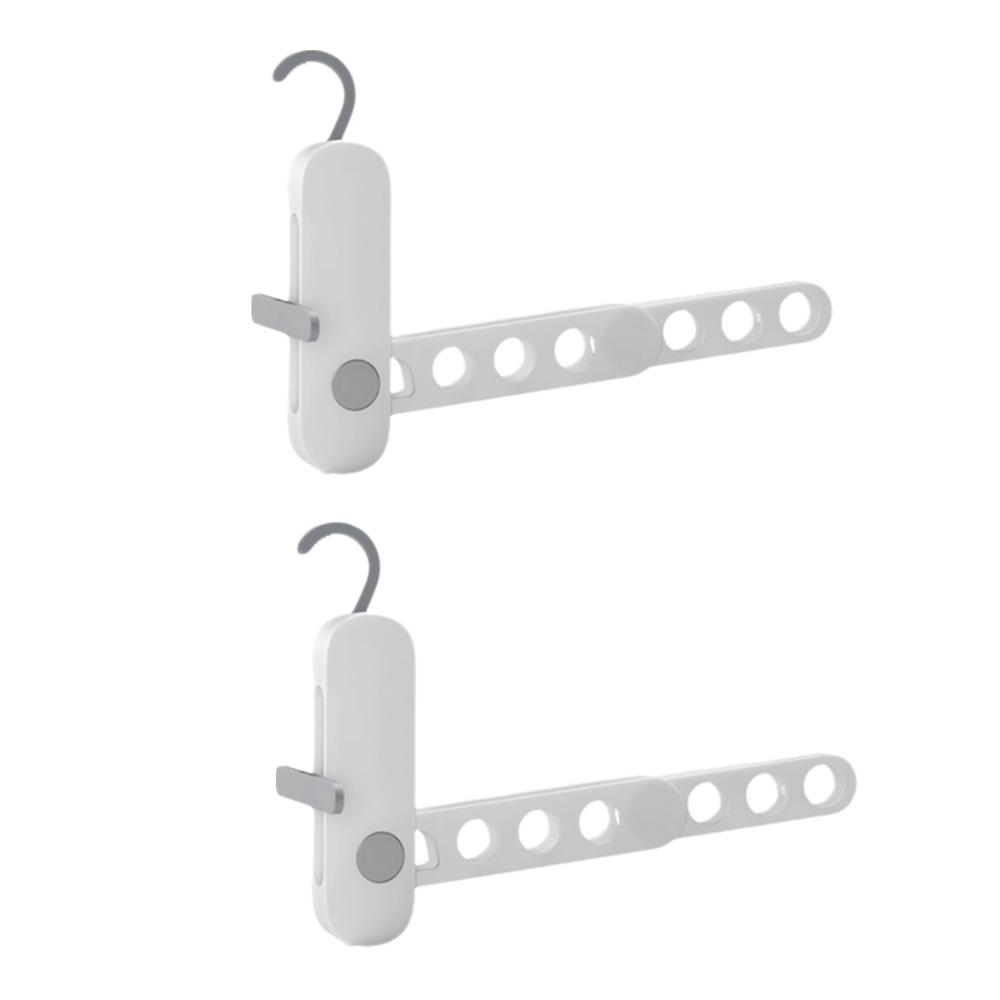 2Pcs Plastic Folding Clothes Hanger Rack 7 Holes Clothes Drying Rack  Hotels