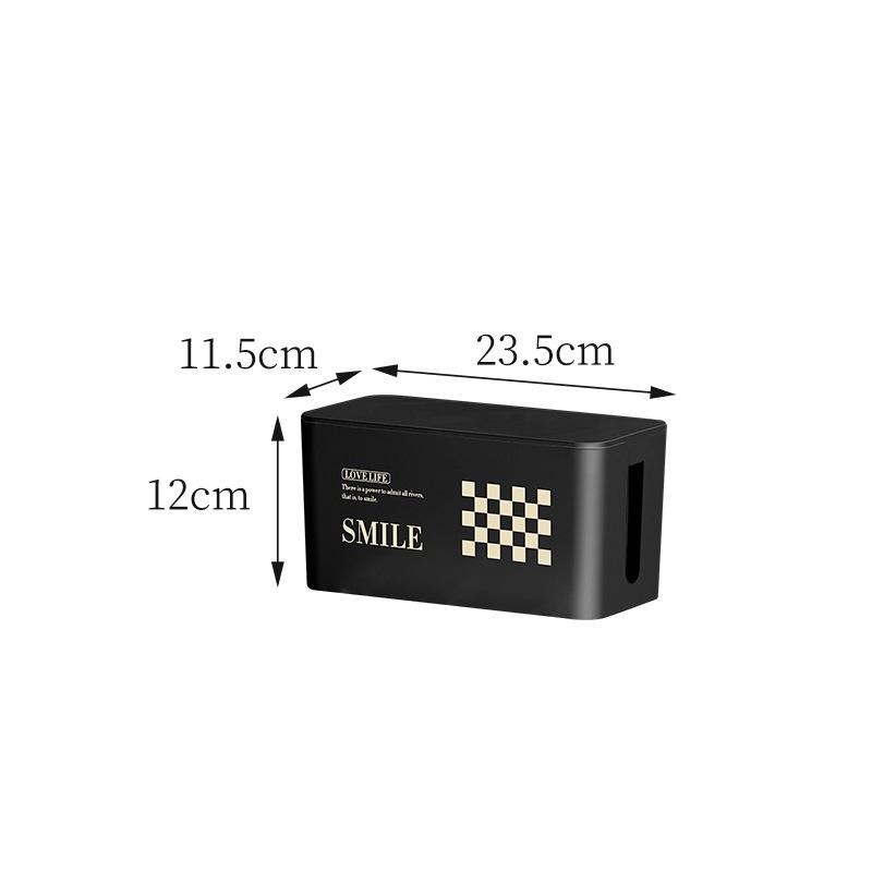 

Power Strip Socket Storage Box Plug-in Board Power Cable Data Cable Charger Wire Storage Hub Dust Cover
