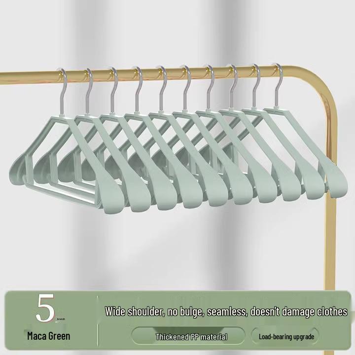 

Japanese Seamless Non-Slip Rotatable Clothes Hanger with Wide Shoulders for Wardrobe and Balcony Drying.