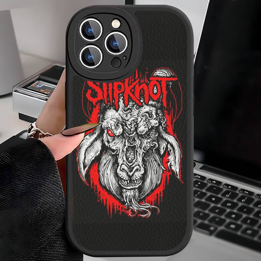 Slipknot Band Phone Cover For IPhone 16 15 14 13 12 11 Pro Max Plus Leather Soft Case