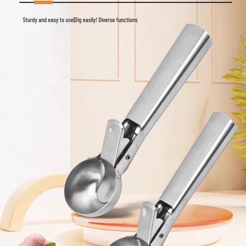 ZISIZ Spring-Loaded Fruit and Ice Cream Scoop