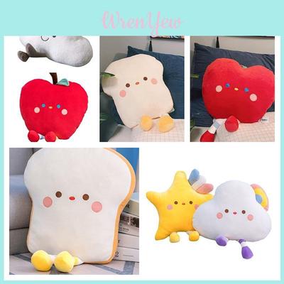 Juguetes de Peluche de Frutas y Pan Rellenos de Vellón de Cristal Ultrasuave Para Dormir y Acurrucarse