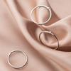 Modian Hot Classic Radiant Zircon Stackable Slim Ring for Women Fashion Authentic 925 Sterling Silver Simple Ring Fine Jewelry