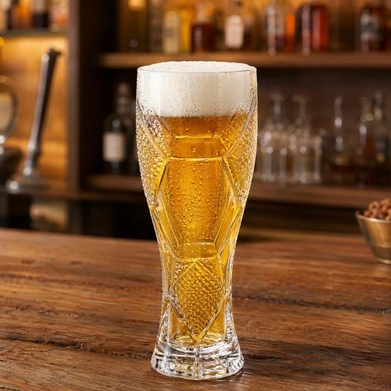 Szklanka do piwa Piłkarska, Pojemność 300ml/450ml, Przezroczysty kufel do piwa rzemieślniczego do domowego baru, Kubek Piłkarski dla Fanów Sportu
