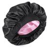 Shein Temu Double-Layer Elastic Satin Sleep Cap for Women