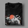 Printed BleachedCartoon Anime Kurosaki T Shirt For Unisex Japanese Manga Cotton T-shirts Short Sleeve Tops