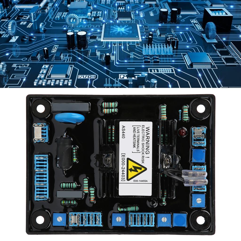 Generator Automatic Voltage Regulator Board Brushless Excitation AVR Module Stabilizer AS440