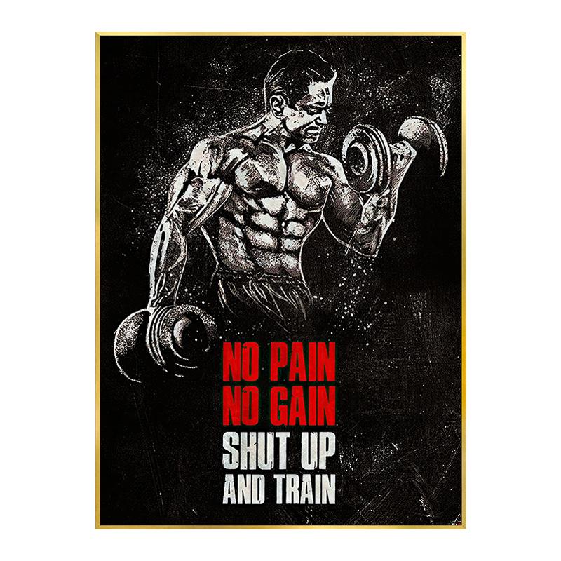 

Современный Мышцы Бодибилдинг Фитнес Плакат Тренажерный Зал Мотивационные Цитаты Декоративные Картины Холст Настенная Картина Офис Домашний Декор 30x40cm No Framed