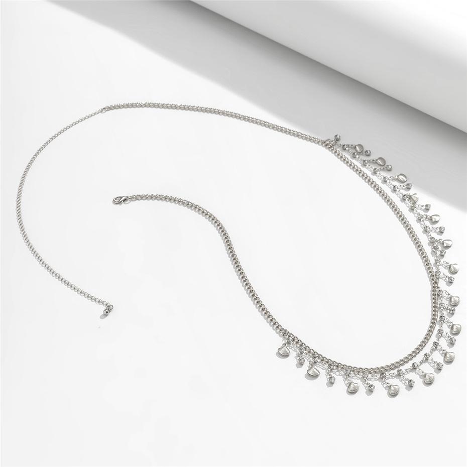 Ingemark Sexy Rhinestone Star Tassel Pendant Waist Belly Belt Chain for Women Summer Bikini Rave Body Zircon Y2K Accessories