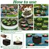 Heavy Type Meshes Plant Baskets with Stable Handle Water Garden Planting Bags for Pond and Water Gardens