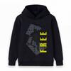 Kids Boys Girls Pullover Hoodie, Cool Skateboard Silhouette Print Long Sleeve Casual Hooded Sweatshirt, Best To Be Free Graphic Streetwear for Daily