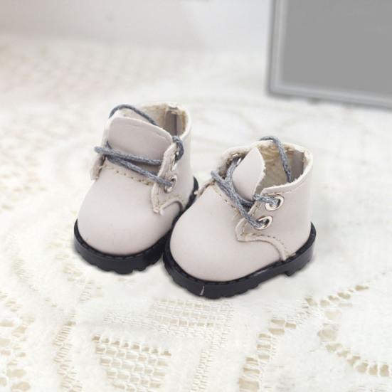 Doll Shoes Accessories Mini Martin Boots for 15cm Doll Faux Leather Shoes
