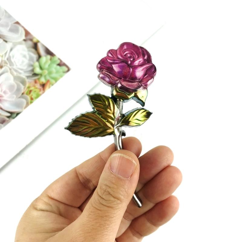 Flower Silicone Resin Mold,Rose Epoxy Resin Casting Mold for DIY Craft Car Pendant Jewelry Making Keychain Silicone Mold