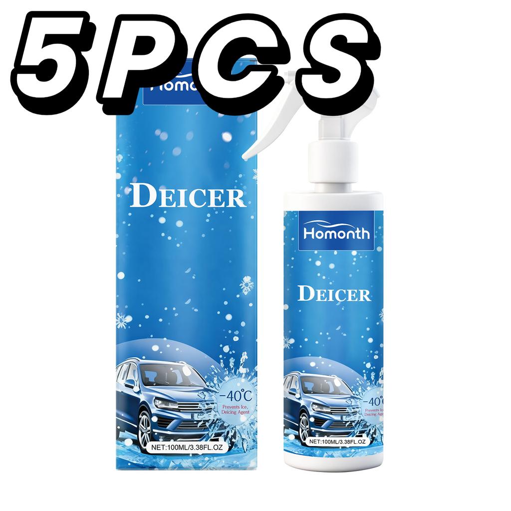 Fast Acting Car Deicer Spray Windshield Ice & Snow Remover Anti-Fog Defroster for Winter Restore Clear Vision for Glass & Wipers