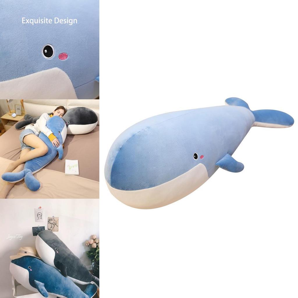 Giant Whale Plush Toy Pillow Soft And Squishy Ocean Animal Stuffed Doll For Kids Handcrafted With Care