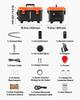 Diesel Heater, 8KW, DC 12V/24V, All in One Portable Diesel Air Heater with Remote Control and LCD Screen, Fast Heating Low Noise, 4 L Fuel Tank for