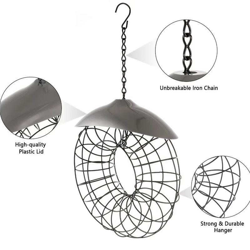 A96I-Hanging Fatball Energy Ball For Bird Feeder Outdoor Field For Bird Lovers Garden Food Dispenser For Mix Blends