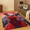 Sexy Mädchen Zero Two DARLING in FRANXX Cartoon Teppich für Schlafzimmer Wohnzimmer Sofa Fußmatte Heimdekoration, Kinderteppich Rutschfest