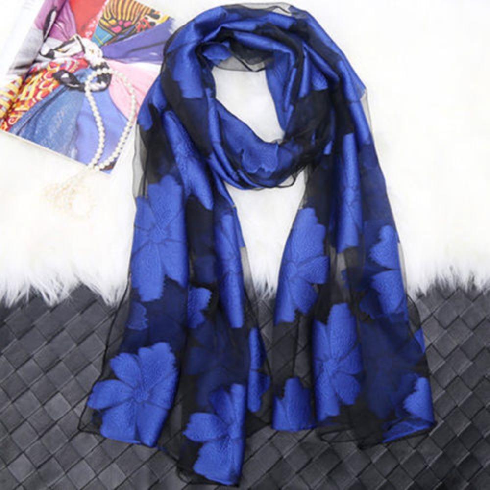 Summer High Quality Lightweight Silk Scarf Soft Organza Gauze Sheer Wrap Breathable Shawls for Women