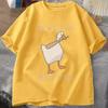 Summer Fashion Men TShirts Funny Untitled Goose Game Tops Men Women Cotton Loose Tee Mess With The Honk You Get The Bonk T-shirt