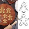 3pcs/set Baking Mould Stainless Steel CookieBiscuit Cutter DIY Mold Gingerbread Man Shape Cutter Baking Egg Mould Bakeware