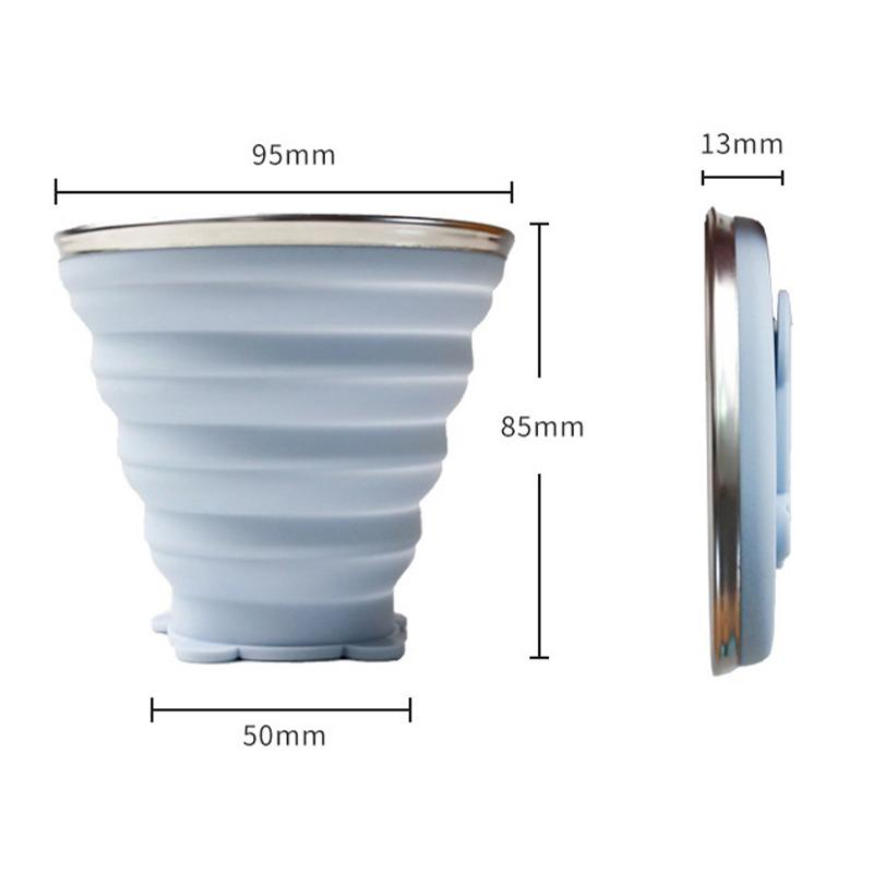 Folding Cup Foldable Telescopic Silicone Water Bottle Outdoor Travel Water Copa