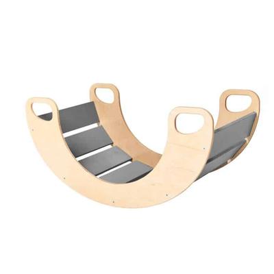 Wooden Rocker Board Sunny - Gray