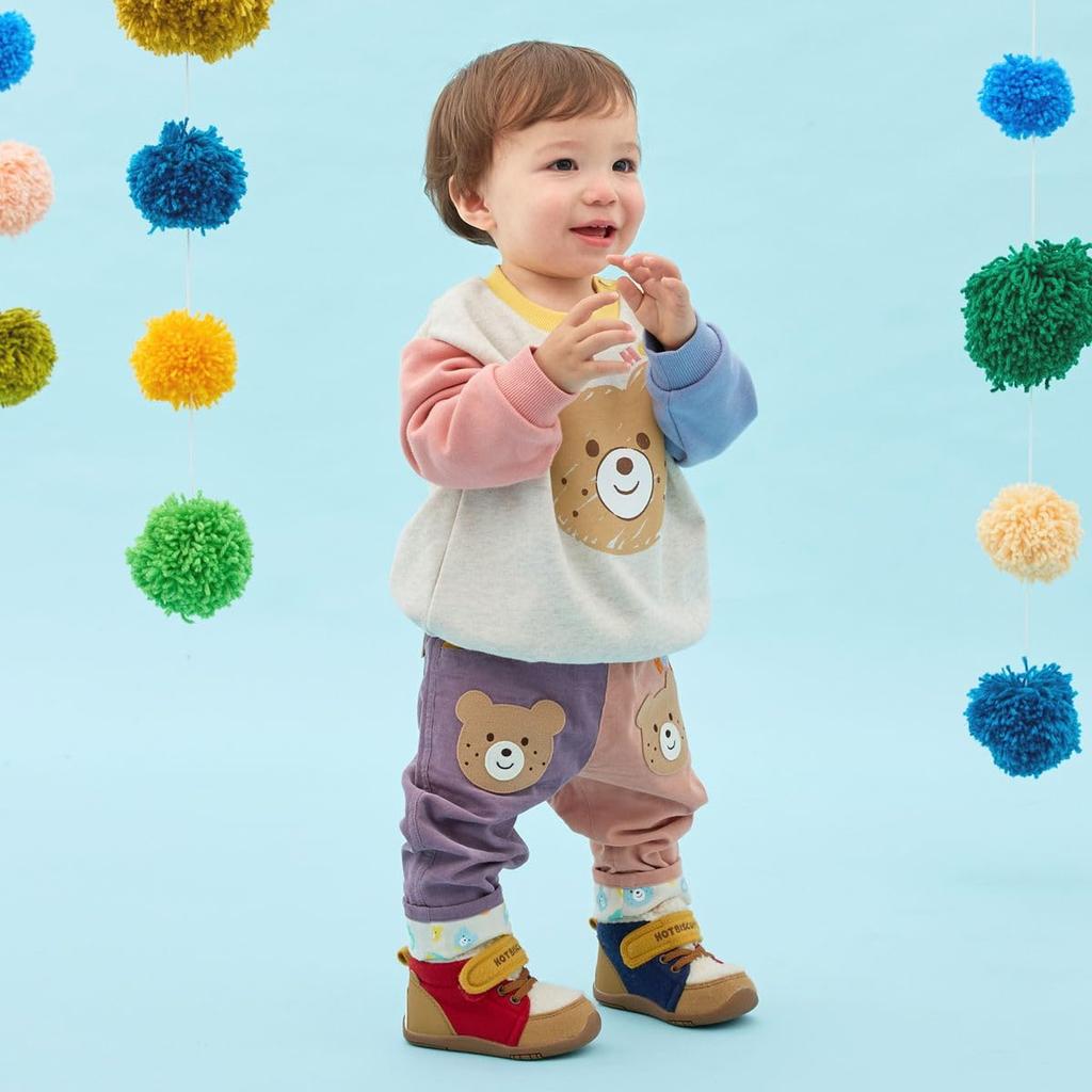 MIKIHOUSE HOT BISCUITS Sweatshirt for Boys and Size Girls, Baby, Kids, Gray, 110cm, 73-5601-143