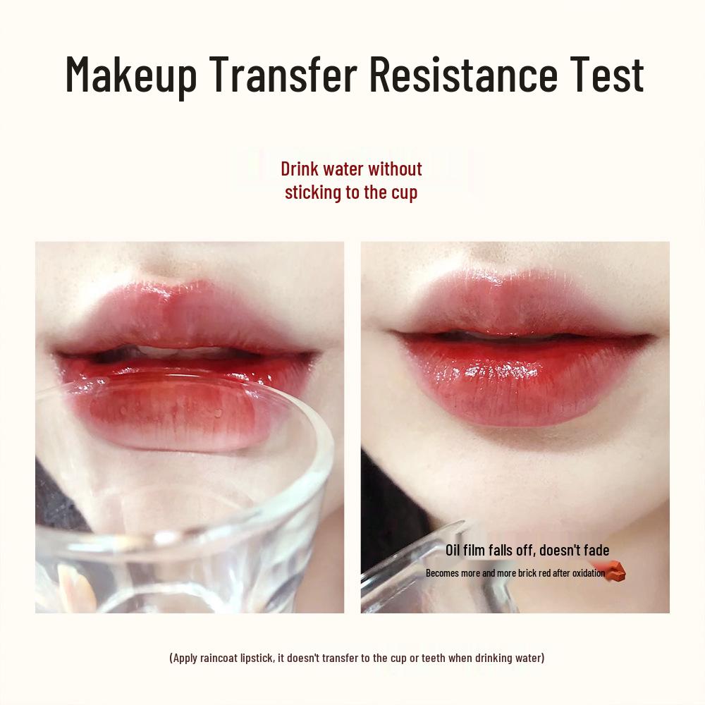 Luminous Heart-Shaped Waterproof Lipstick - Non-Fading, Non-Stick, Nude Finish