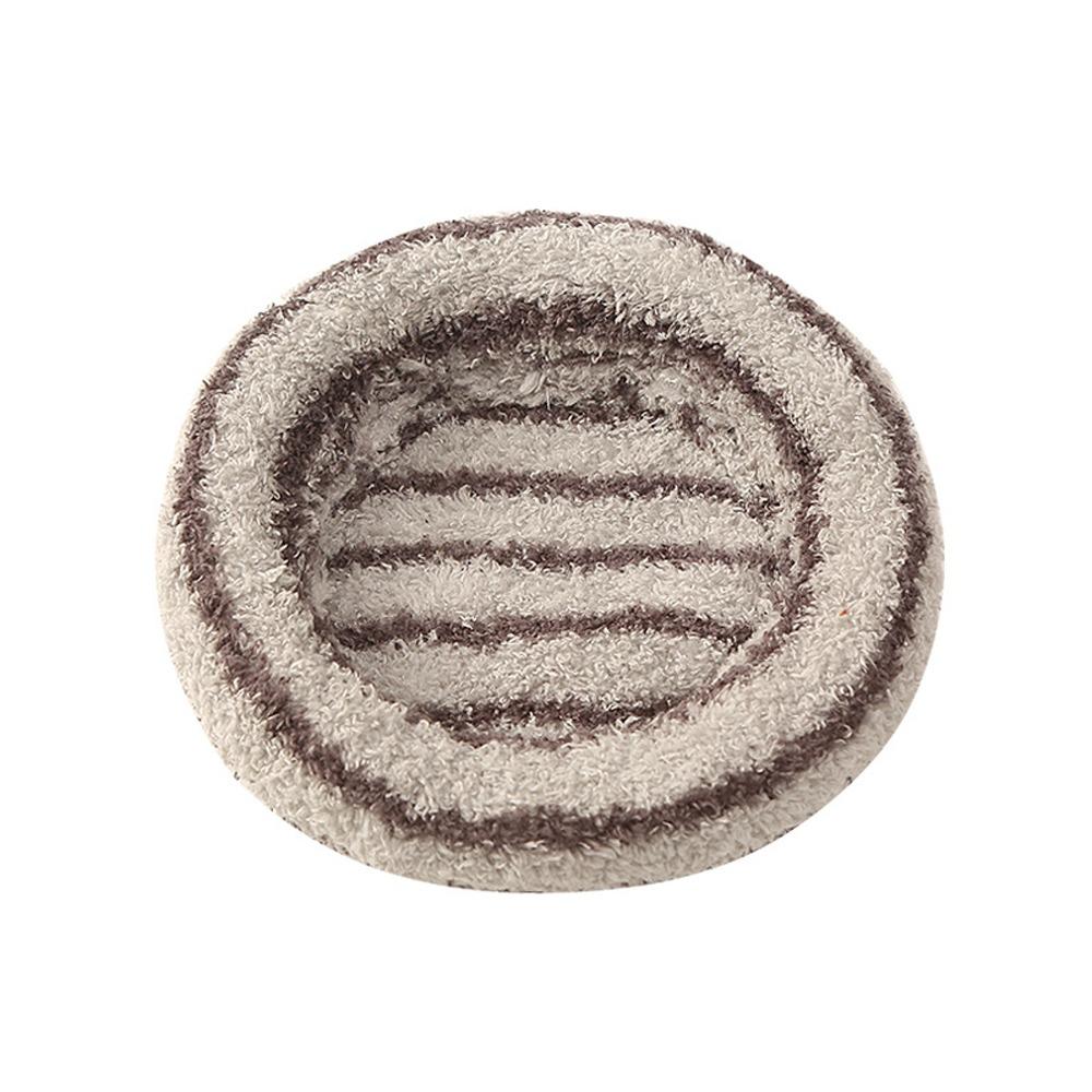 Soft Touch Hamster Round Plush Bed Thickened Fabric Bunny Warm Bed Pad Home Decor