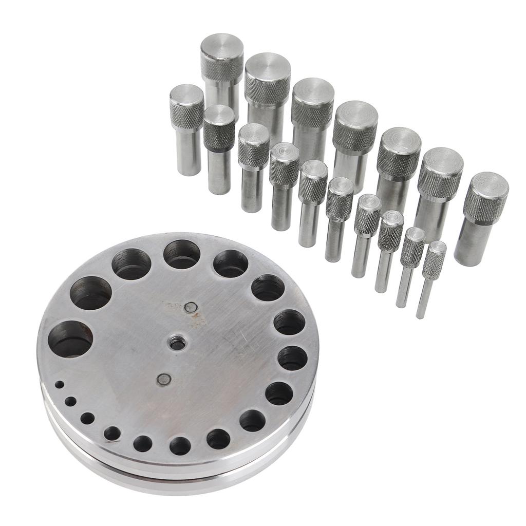 Circle Round Disc Cutter Set Professional Steel Jewelry Making Metal Forming Pendant Punch Tool