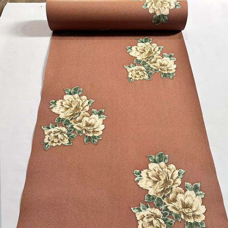 Thickened Wallpaper Self-Adhesive Waterproof Floral Wall Decals for TV Furniture Living Room Renovation Background Bedroom