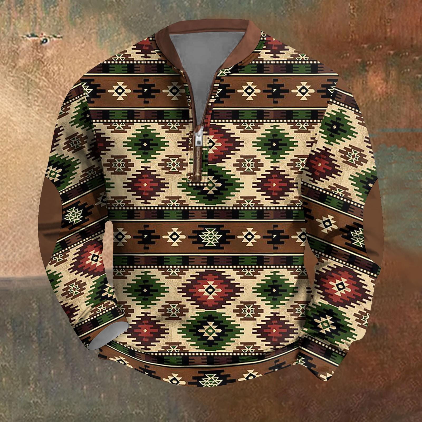 

Мужская повседневная толстовка в стиле ретро с градиентным принтом XXL